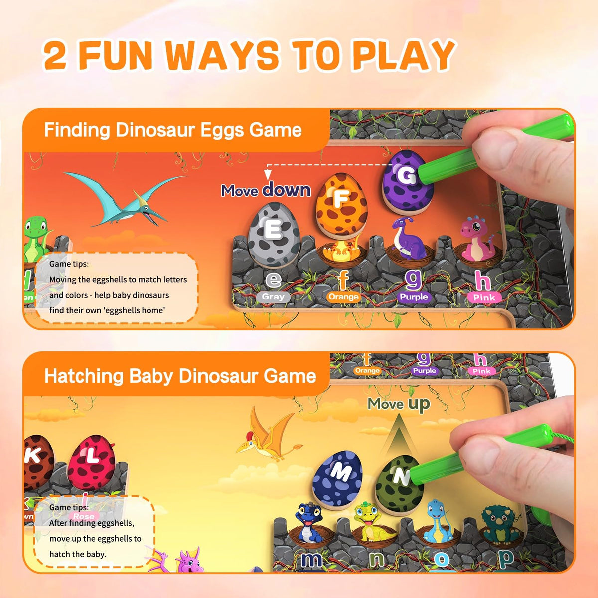 DUKVSG Montessori ABC learning toy promotes imagination and letter recognition through hands-on activity