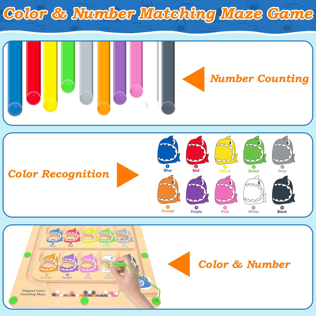 DUKVSG Safe wood construction with wand keeps play mess-free.