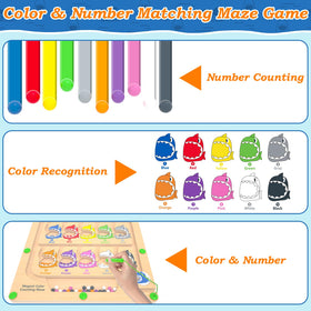 DUKVSG Safe wood construction with wand keeps play mess-free.