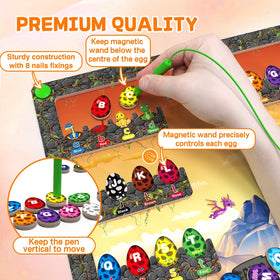 DUKVSG Toddler Letter Board color puzzle supports early ABC exploration and fine motor play