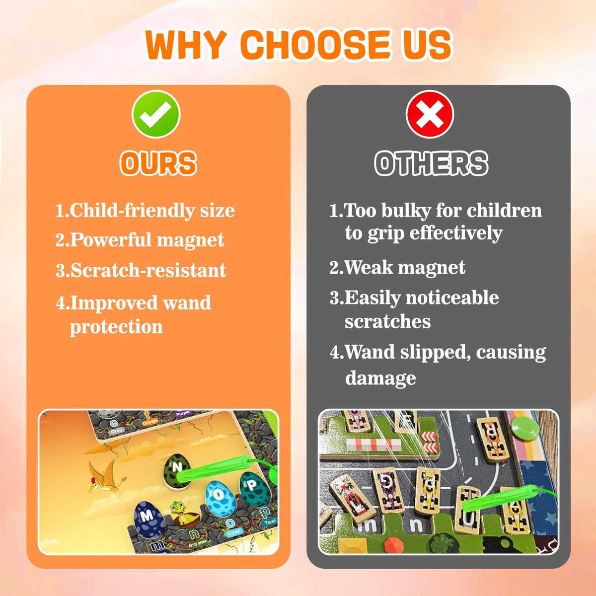 DUKVSG Travel-friendly learning toy for car trips and classroom activities