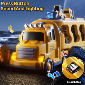 DULONIME truck rotatable parts simulate engineering moves during pretend construction.