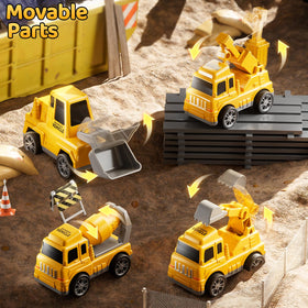 DULONIME truck tailboard opens for vehicle sliding and interactive play.