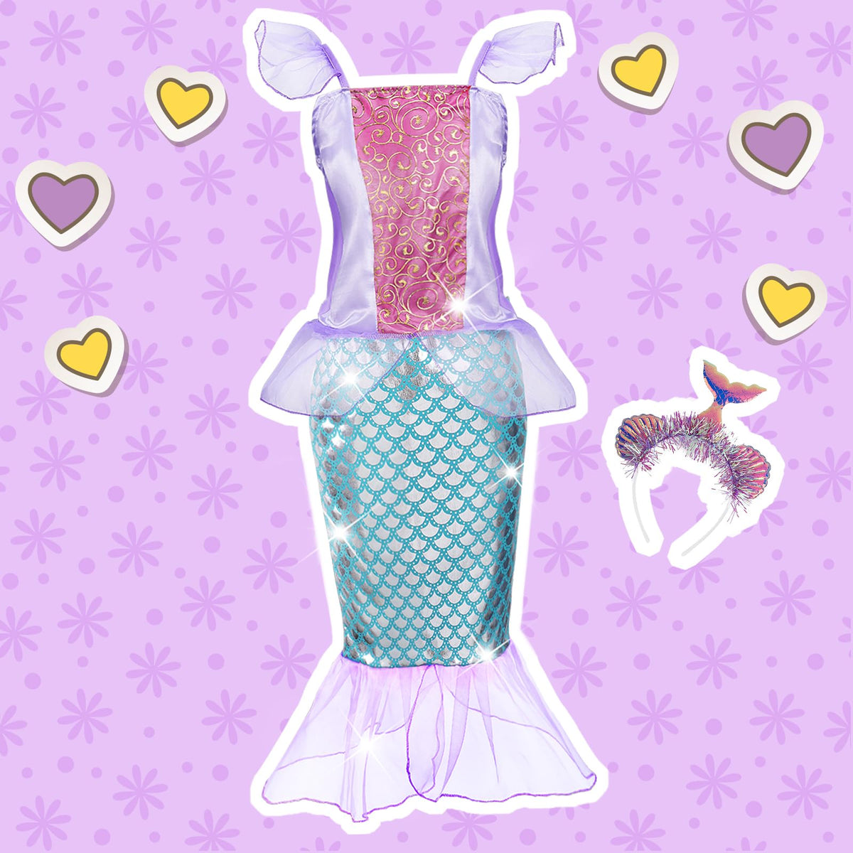 Dulsaera princess dress twirl-ready design for lively pretend play and parties.