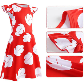 Dulwer flower hair clip red adds a bold tropical accent for photos.