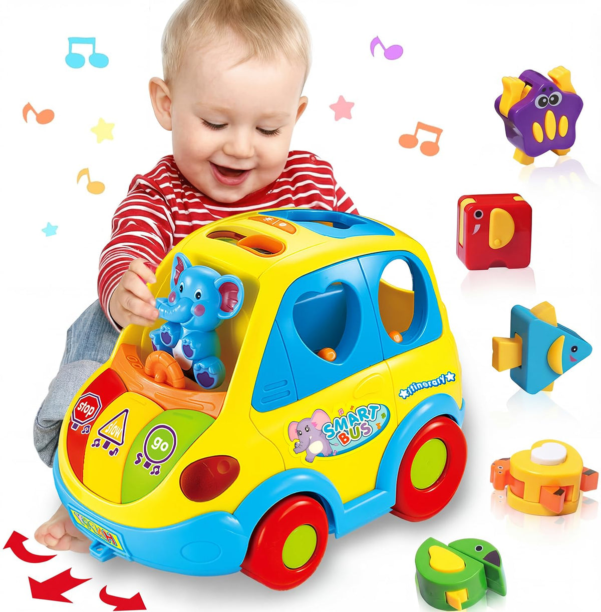 DUMMA musical bus with blocks engages color recognition.