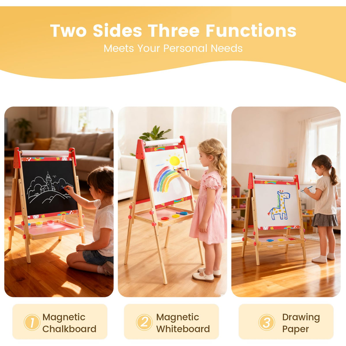 DUMOS magnetic dry erase board offers quick marker swaps