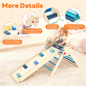 DUMOS Pikler ladder segment supporting steady climbing and motor skill practice.