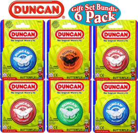 Duncan Butterfly Yo-Yo Set, 6-pack, colorful spins for beginners.