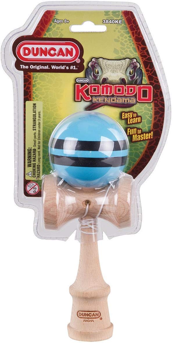 Duncan Komodo Kendama ken-wood shows smooth beech construction for steady grip.