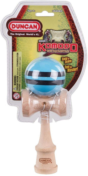 Duncan Komodo Kendama ken-wood shows smooth beech construction for steady grip.