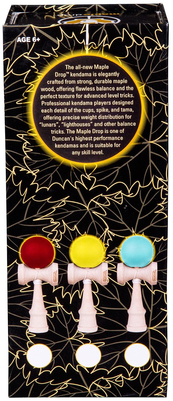 Duncan Maple Drop Pro Kendama cups highlight balanced weight distribution for steady catches.