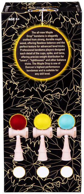 Duncan Maple Drop Pro Kendama cups highlight balanced weight distribution for steady catches.