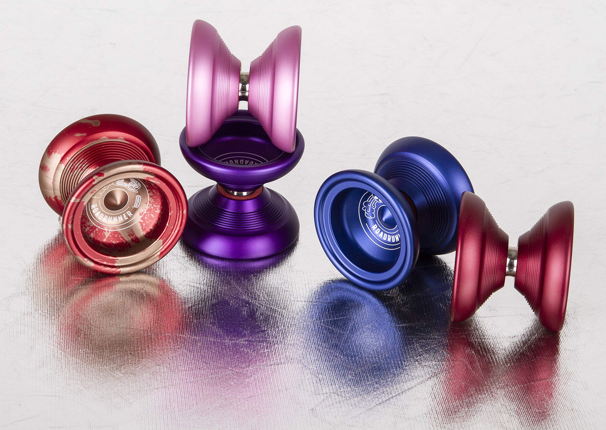 Duncan Roadrunner Yo-Yo wide design supports horizontal tricks and grinds.
