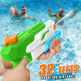 DUNEMEI 6-pack water guns group play ready for competitive water fights.