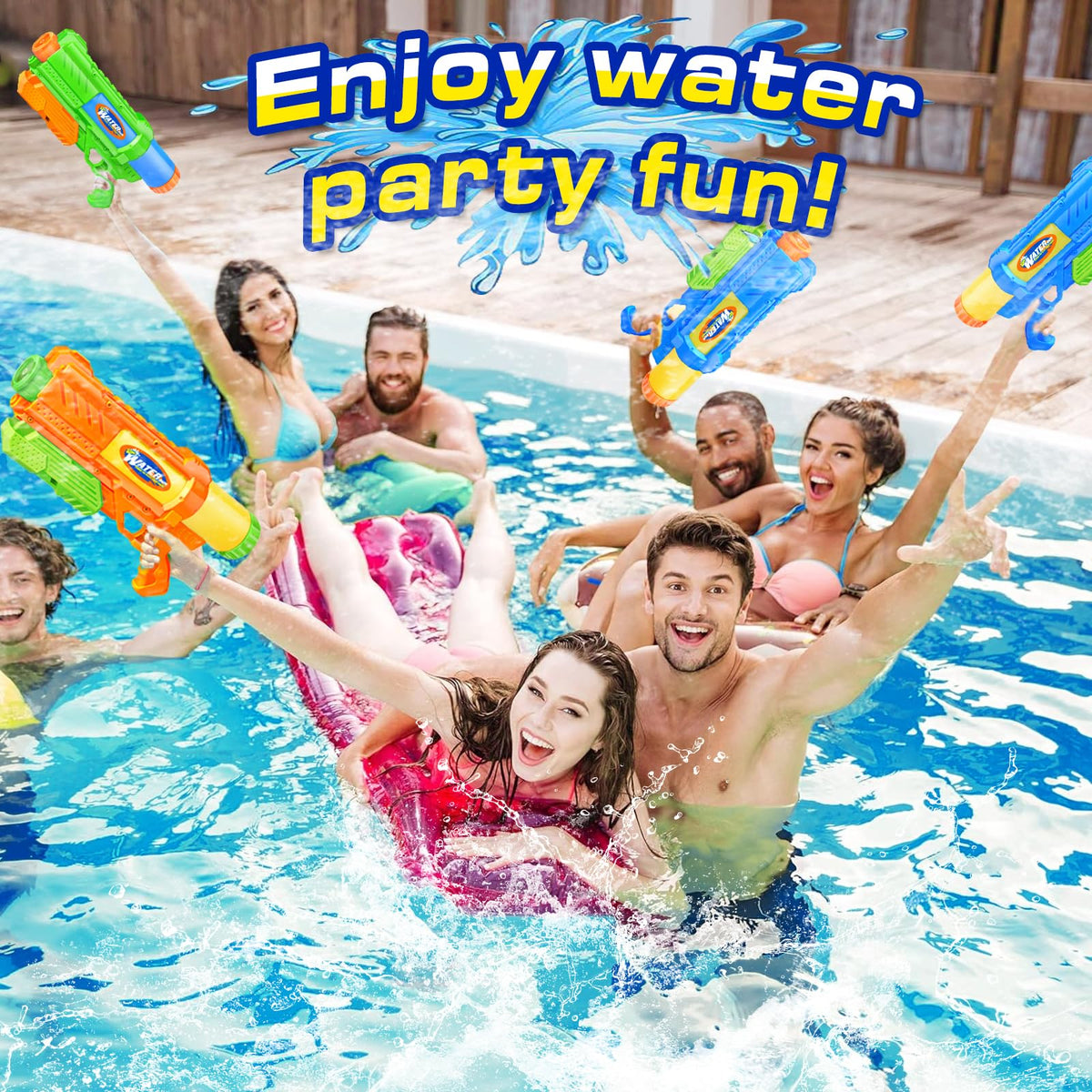 DUNEMEI no-battery water gun suits splash-filled pool days