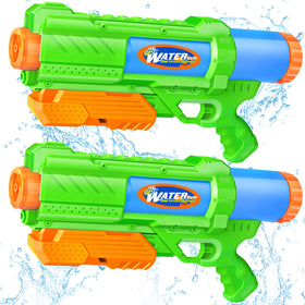 DUNEMEI super water gun 1200cc pump-action held for backyard battles with two-pack set