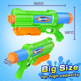 DUNEMEI two-pack water blasters with quick-fill design for nonstop splash