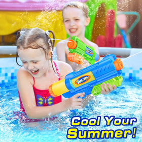 Long-range water gun ideal for distance targets.