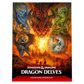 Dungeons & Dragons Dragon Delves cover art showcasing epic dragon encounters for ready-to-run adventures.
