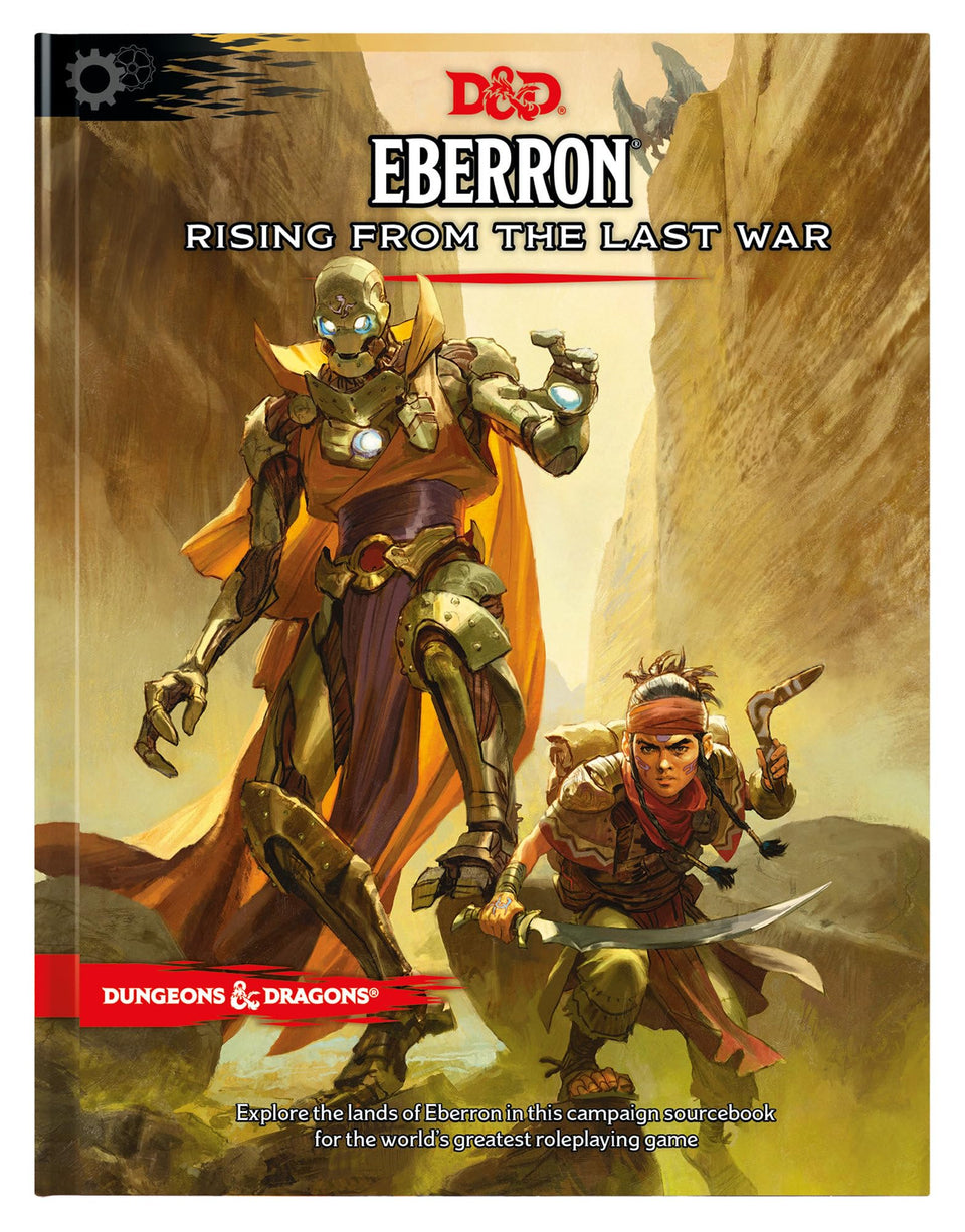 Dungeons and Dragons Eberron: Rising from the Last War cover supports immersive campaign planning.