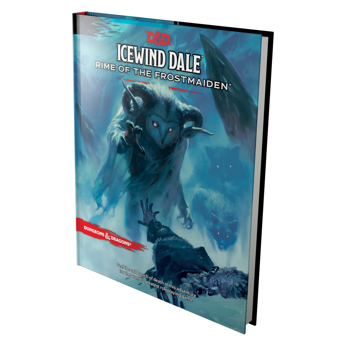 Dungeons & Dragons Icewind Dale cover art showing the Frostmaiden setting for campaigns