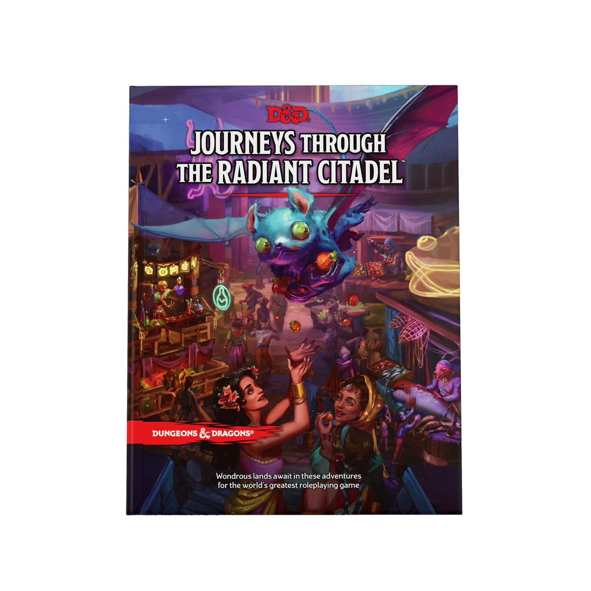 Dungeons & Dragons Radiant Citadel adventure book cover offers ready-to-run quests for levels 1–14