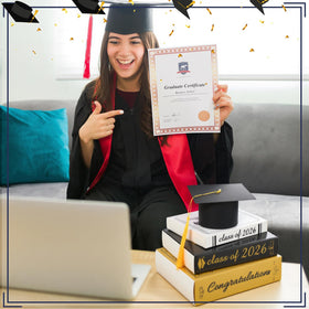 Dunzoom Desk display idea creates warm ambience for milestone celebrations.