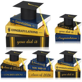 Dunzoom graduation cap and book centerpiece sets for Class of 2026 elevate desk decor.