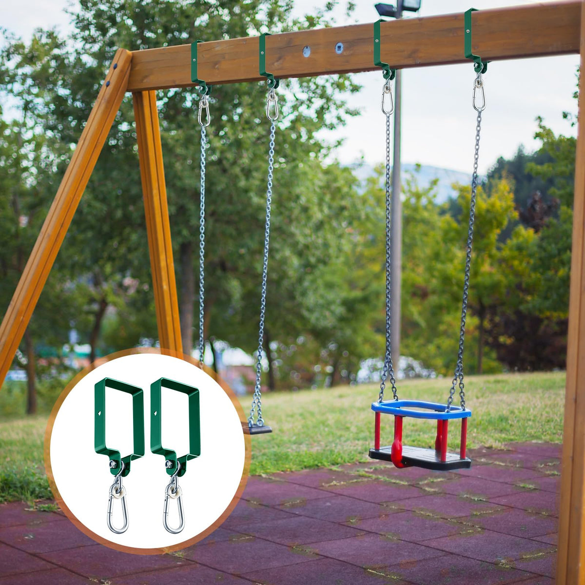 Dunzy durable metal component for outdoor playset upgrades