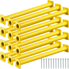 Dunzy 16.5 inch yellow steel monkey bars for sturdy backyard climbing