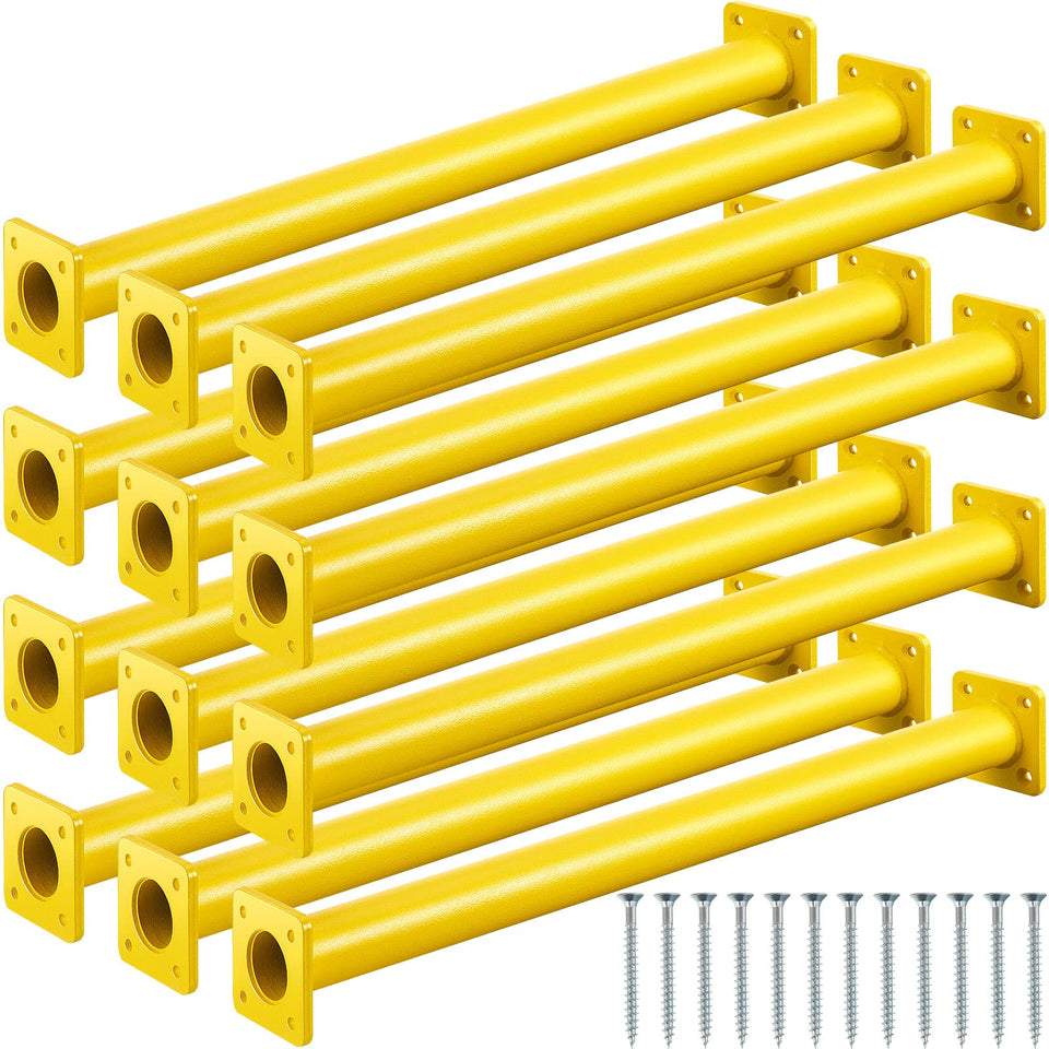 Dunzy 16.5 inch yellow steel monkey bars for sturdy backyard climbing