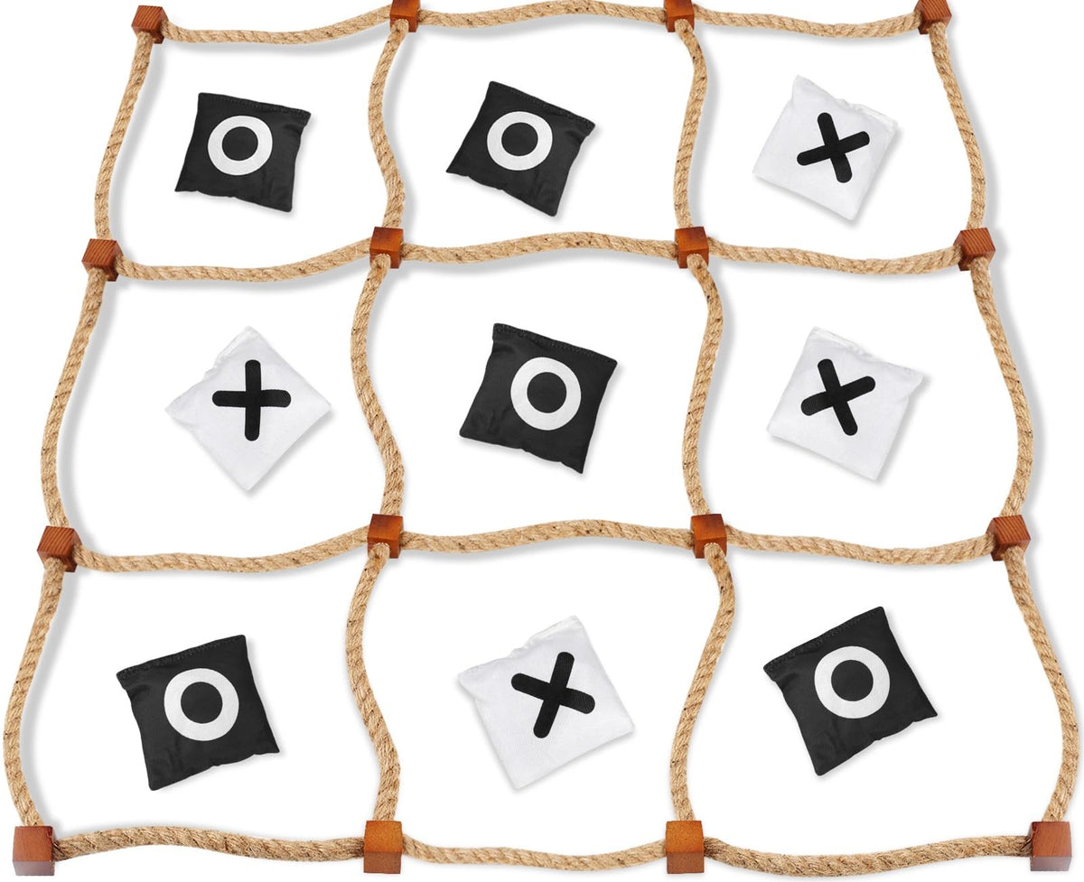 DUOLIYBC giant tic tac toe board for outdoor family play.
