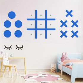 DUOLIYBC Gift-ready blue Tic Tac Toe wall-mount for friends and family