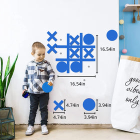 DUOLIYBC Magnetic Tic Tac Toe in hallway decor blue promotes quick rounds