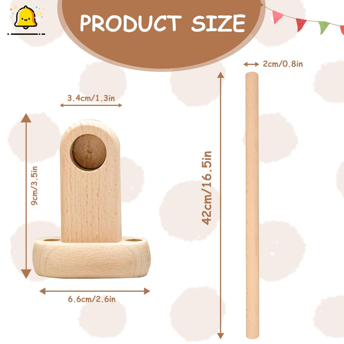 Duomilee baby pull up bar wall mount assembly image with mounting hardware