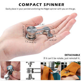 Duomishu pocket-sized spinner fits easily in a pocket.