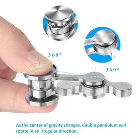 Duomishu stainless steel spinner with precision grips for durable, smooth spins.