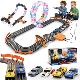 DUONIZAY 9.86ft slot track with looping sections for extended family racing