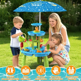 DUONIZAY versatile set doubles as water and sand table for varied activities.
