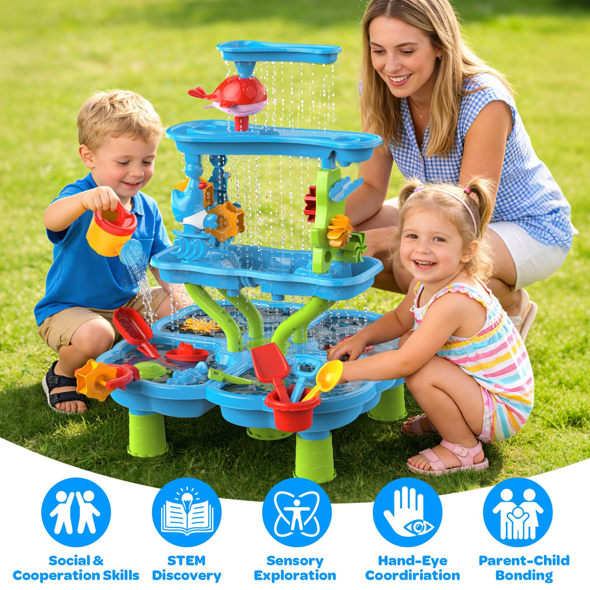 DUONIZAY Lightweight portable design for beach, park, or pool.