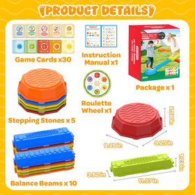DUONIZAY Rainbow stepping stones spinner introduces extra game variety