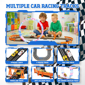 DUONIZAY two-player racing setup featuring car chassis for shared fun