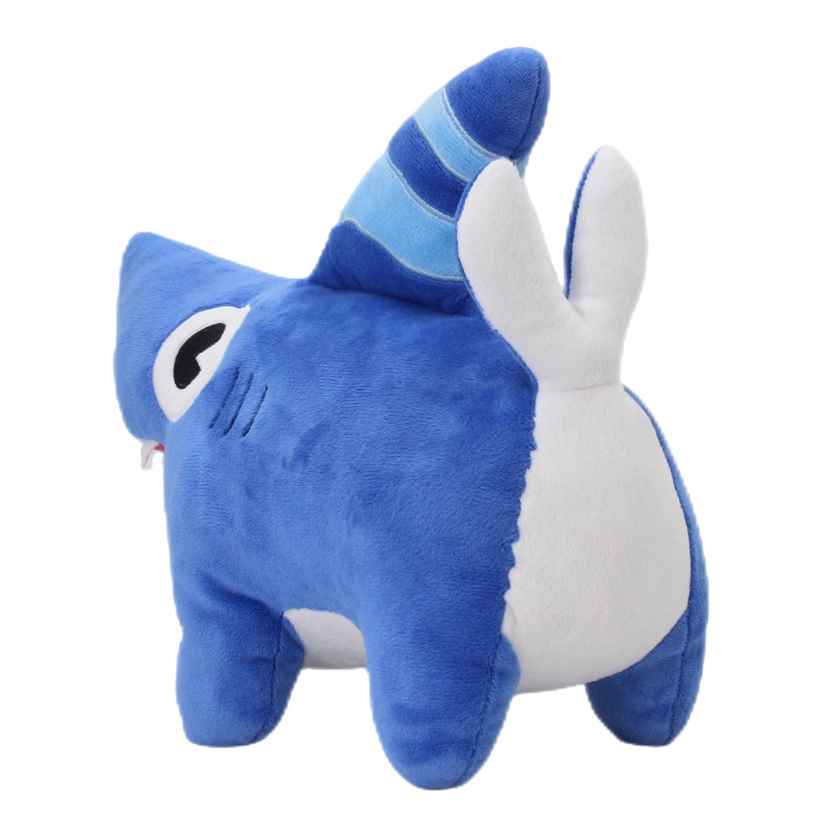 Dupuci Shark Dog Plush side profile highlighting soft fabric and charm.