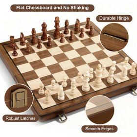 Durpeak magnetic chess pieces stay in place during play