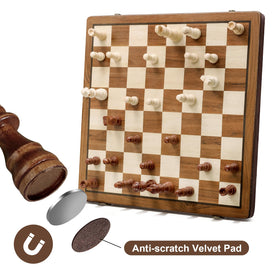 Durpeak travel chess board open showing playing area