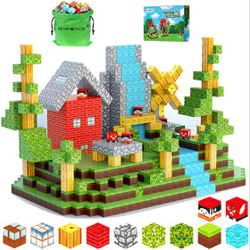 DUSH PACE Forest World magnetic blocks for imaginative building play.