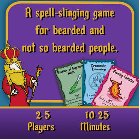 Close view of colorful Beard Wizards cards fueling quick strategy matches for game night.
