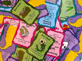 Player setup showing 2-5 players ready for a fast, social game night.