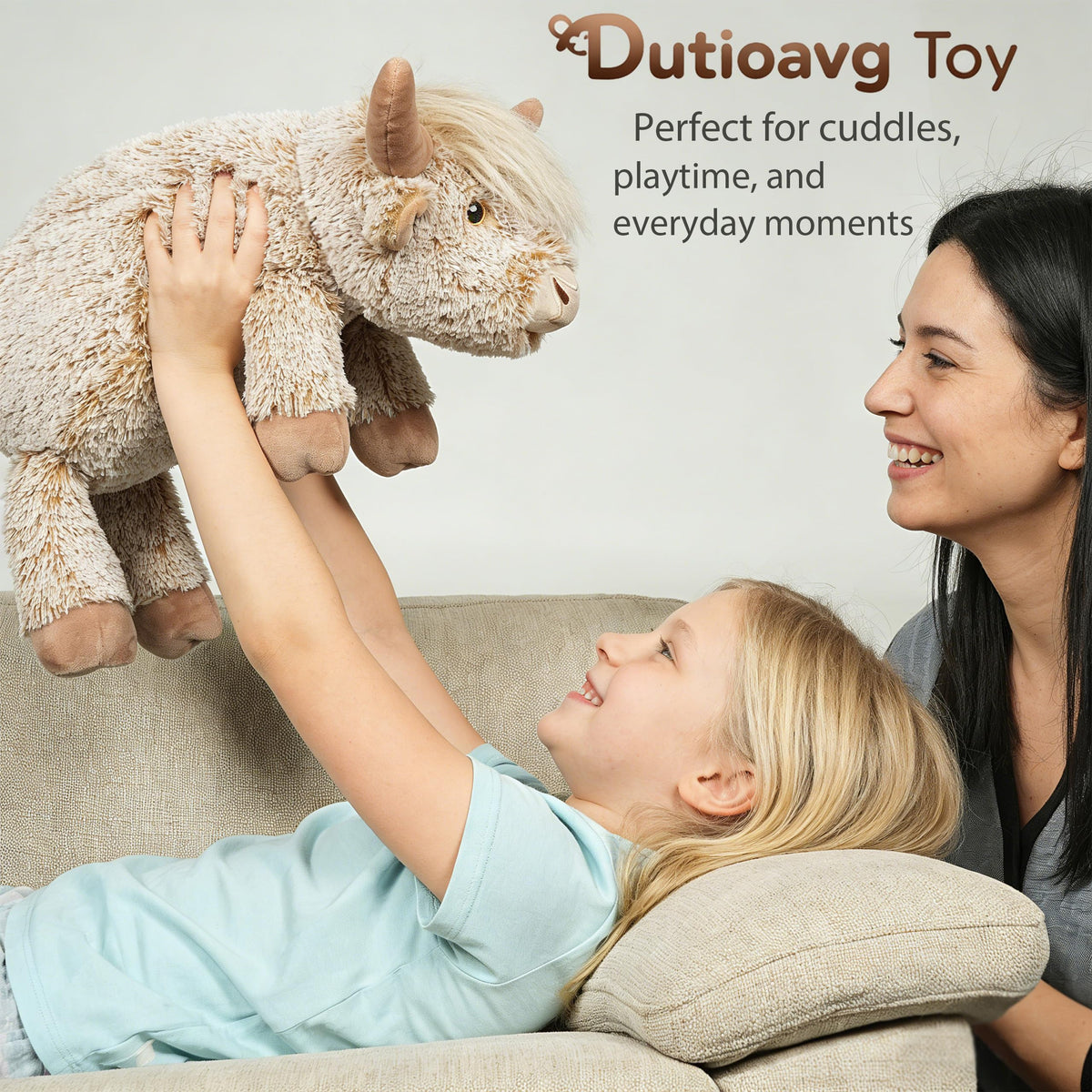 Dutioavg Highland Cow microwavable heat for gentle warmth